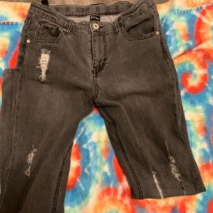 Grey Denim Jeans for Girls